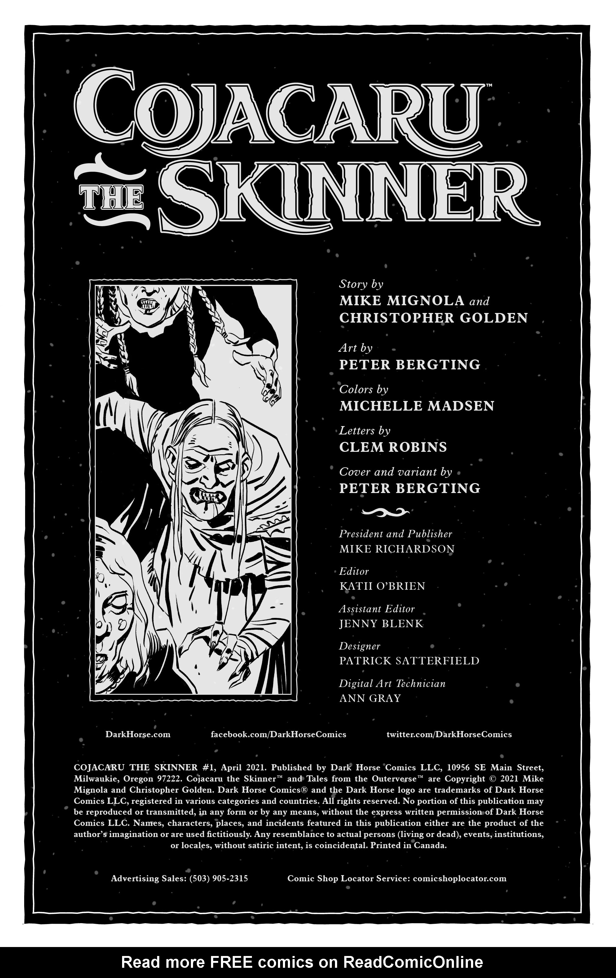 Read online Cojacaru the Skinner comic -  Issue #1 - 2