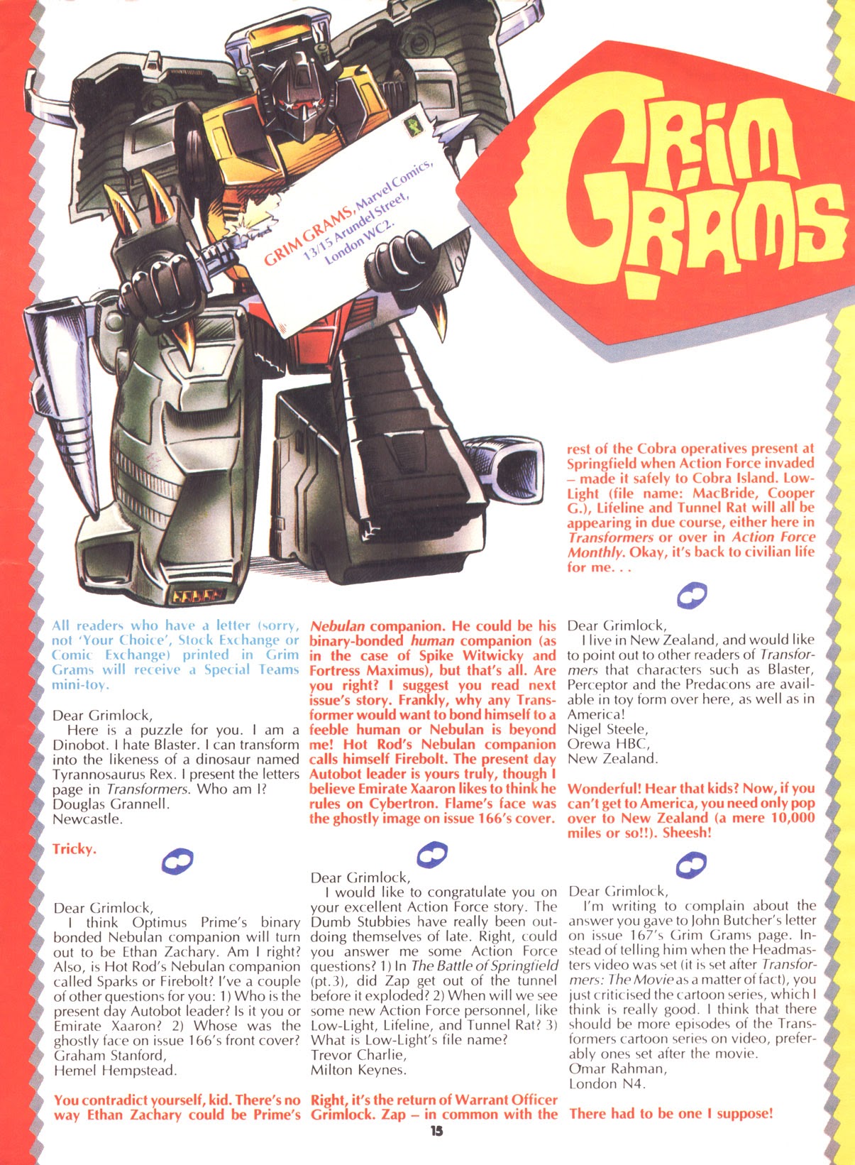 Read online The Transformers (UK) comic -  Issue #176 - 14