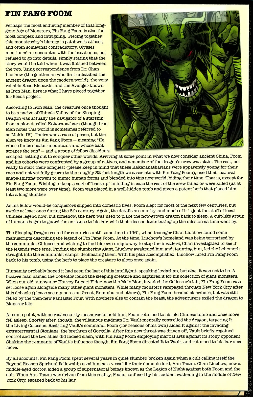 Marvel Monsters: From the Files of Ulysses Bloodstone (and the Monster Hunters) issue Full - Page 8