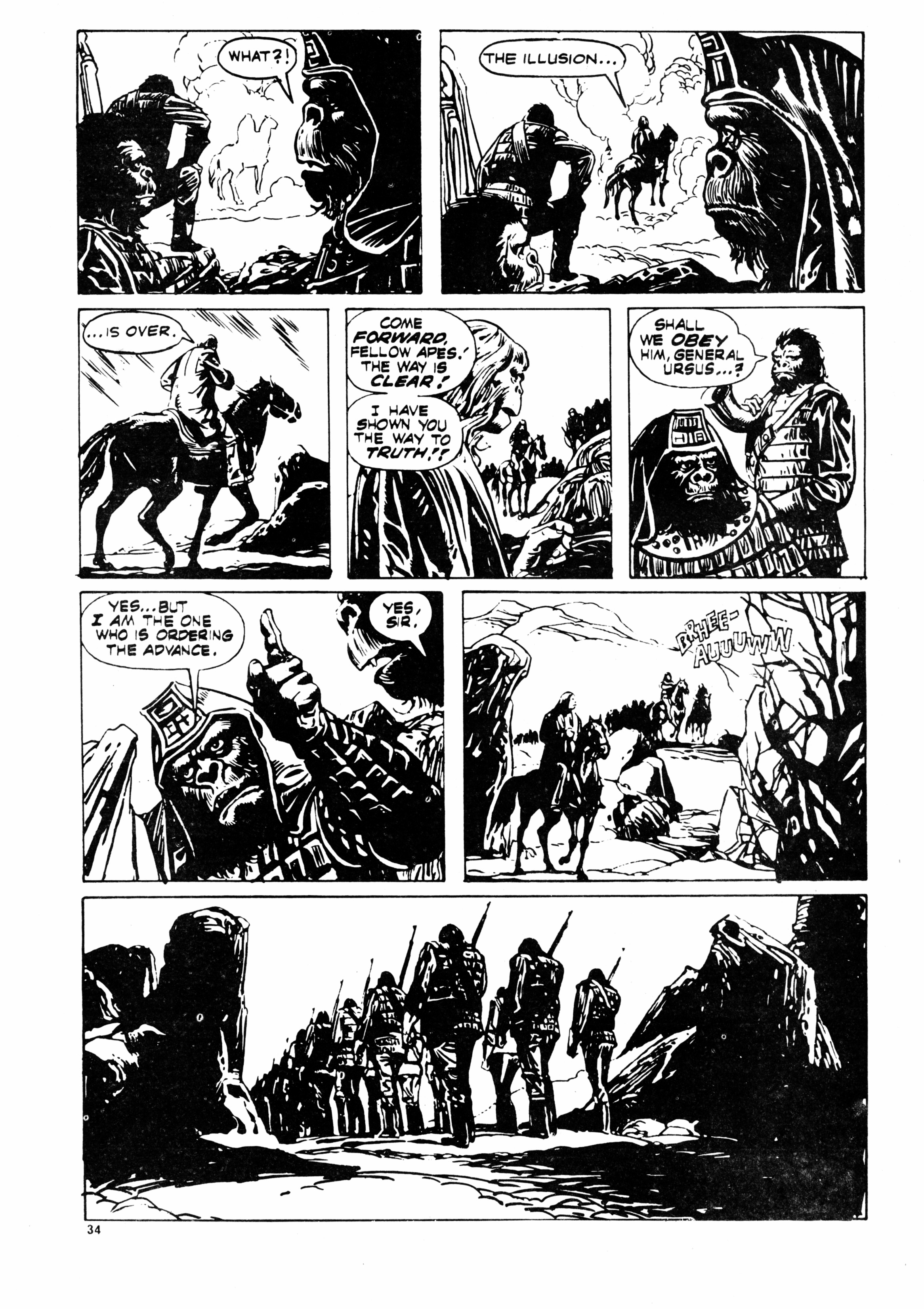 Read online Planet of the Apes (1974) comic -  Issue #122 - 34