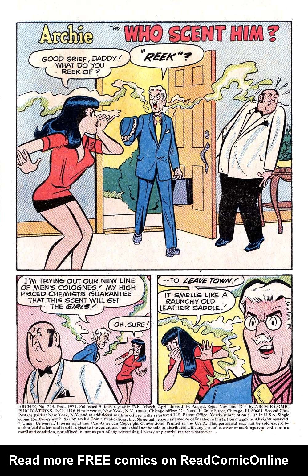 Read online Archie (1960) comic -  Issue #214 - 3