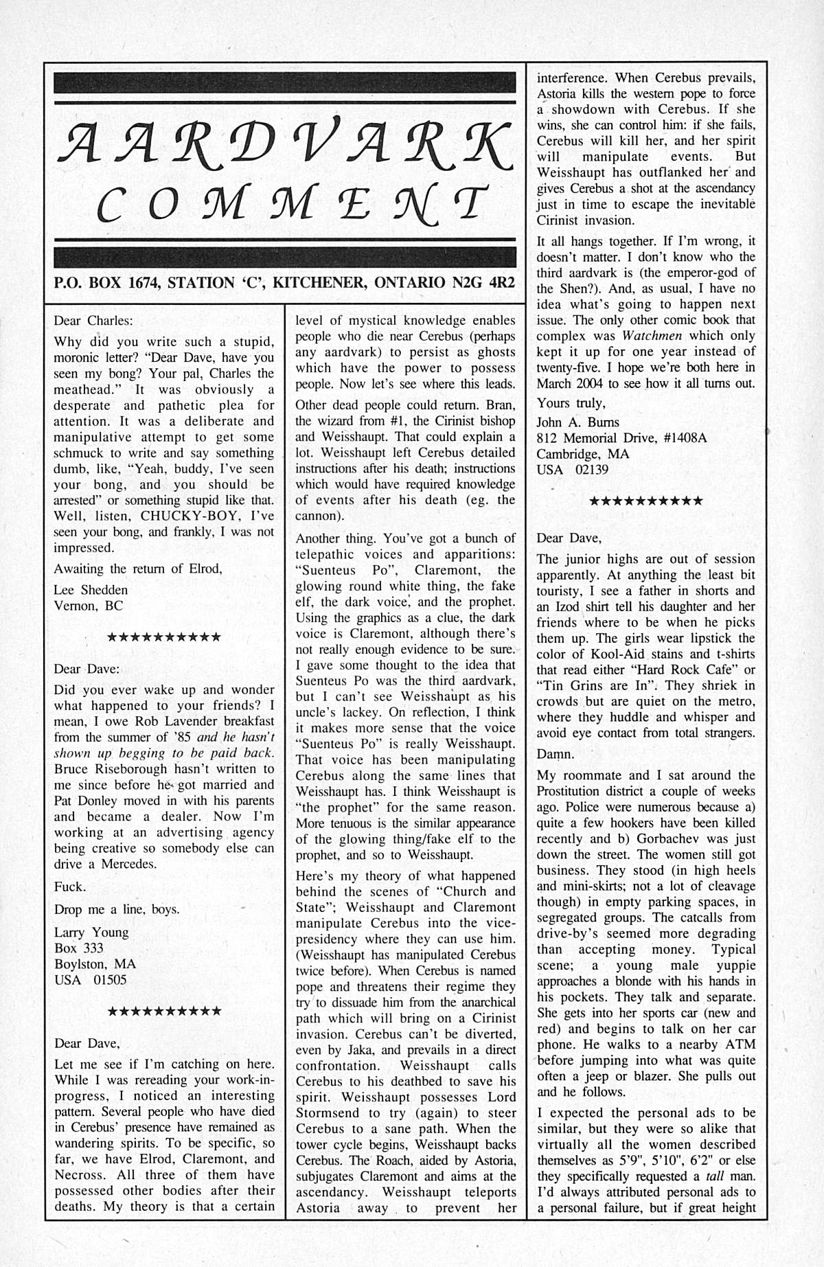 Read online Cerebus comic -  Issue #138 - 23