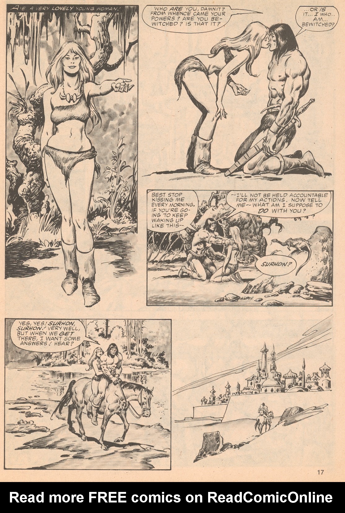 Read online The Savage Sword Of Conan comic -  Issue #64 - 17