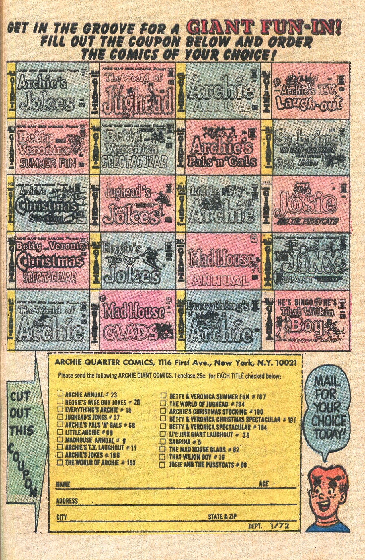 Read online Archie Giant Series Magazine comic -  Issue #195 - 31