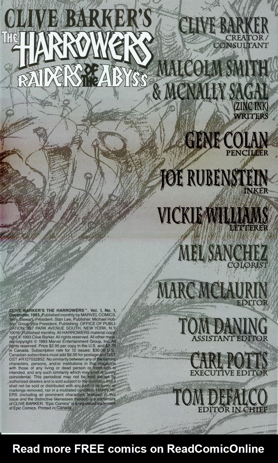 Read online Clive Barker's The Harrowers comic -  Issue #1 - 2