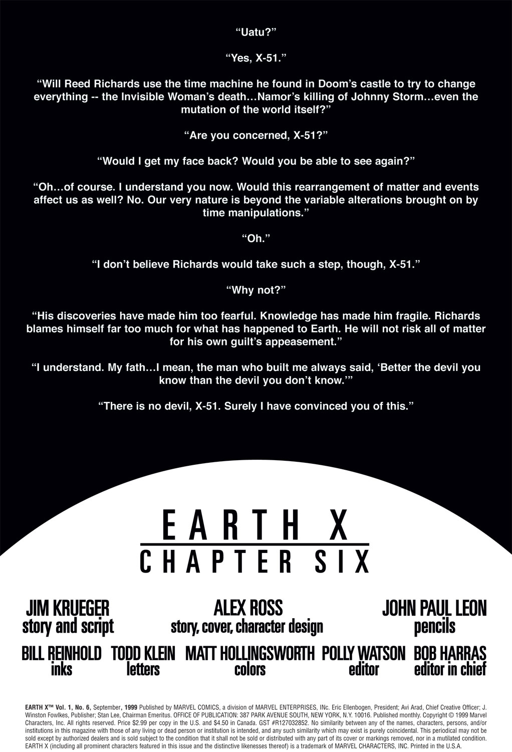 Read online Earth X comic -  Issue #6 - 2