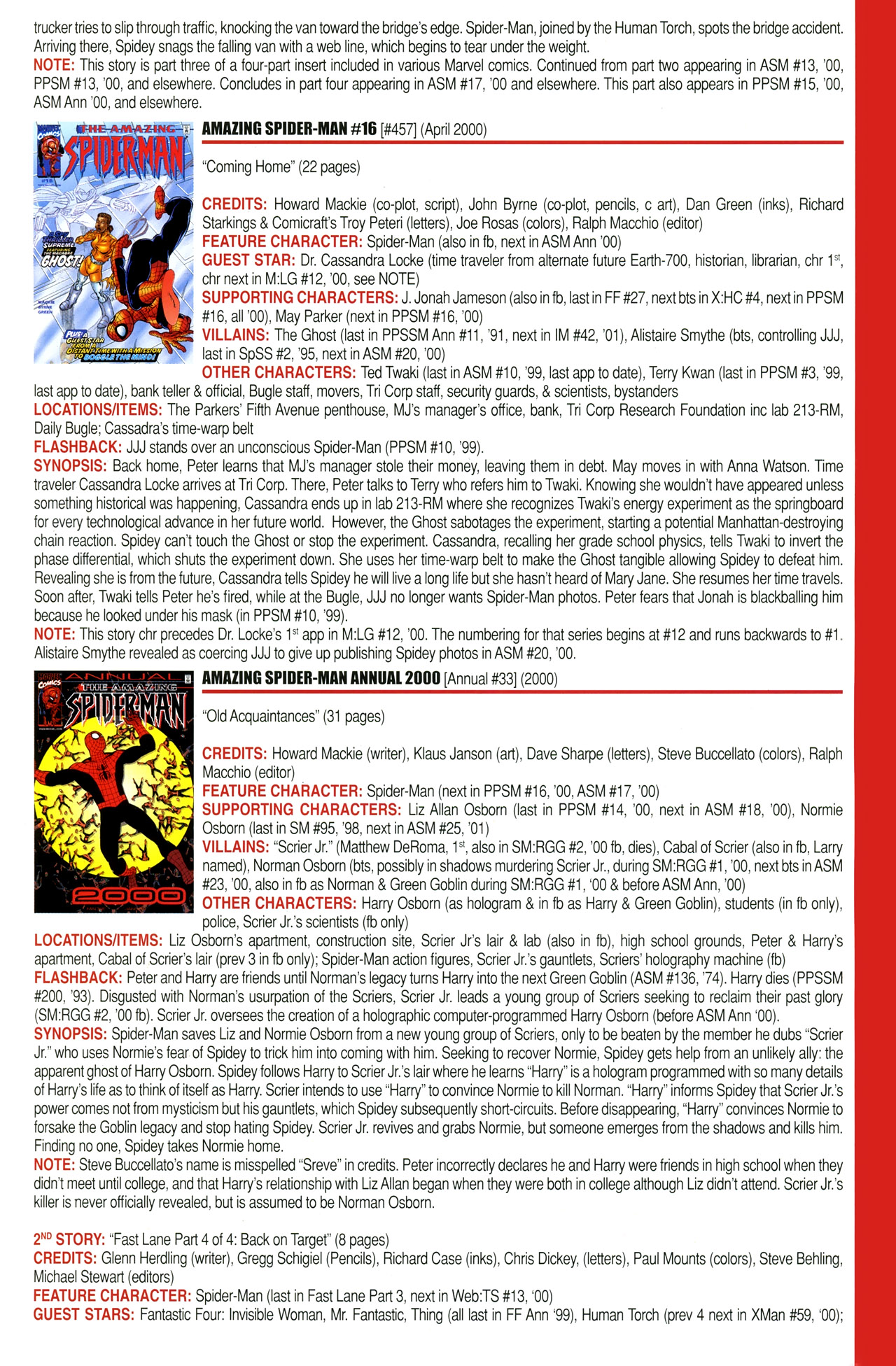Read online Official Index to the Marvel Universe comic -  Issue #11 - 15