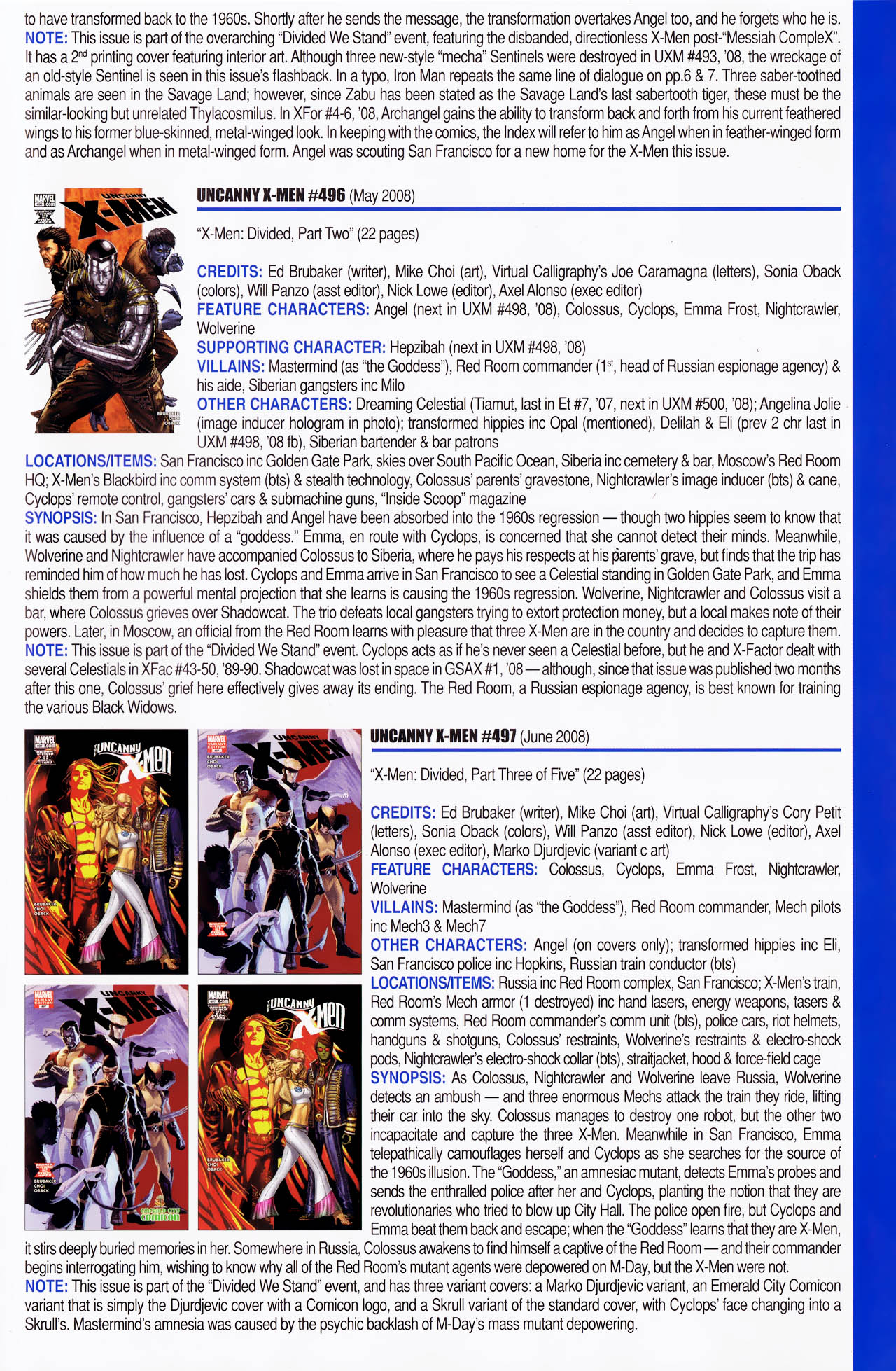 Read online Official Index to the Marvel Universe comic -  Issue #13 - 51