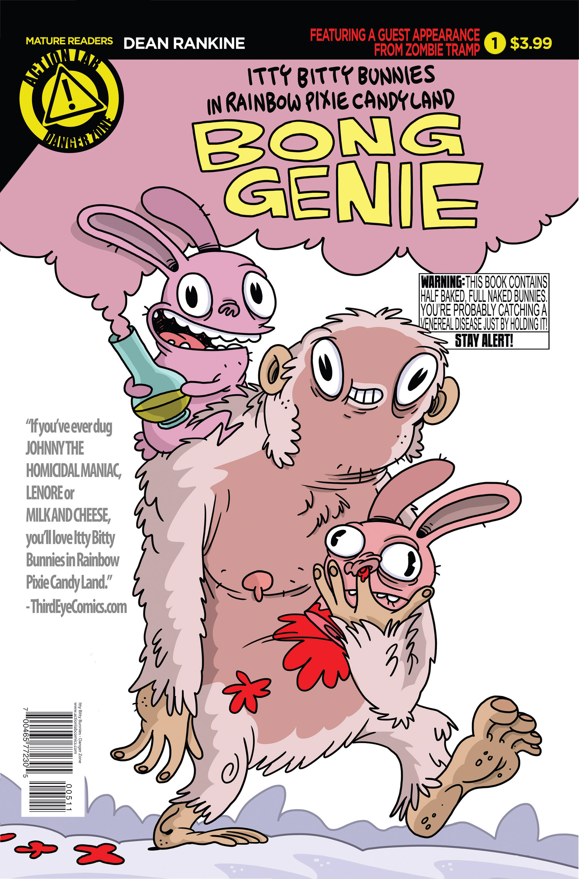 Read online Itty Bitty Bunnies In Rainbow Pixie Candy Land: Bong Genie comic -  Issue # Full - 1