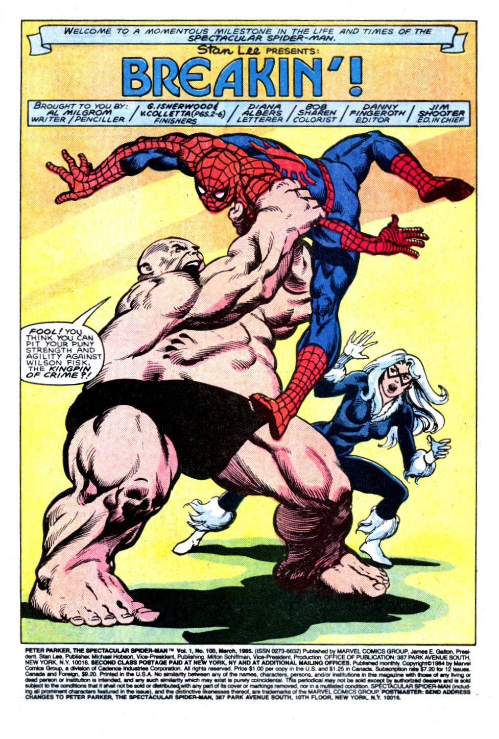 Read online The Spectacular Spider-Man (1976) comic -  Issue #100 - 2