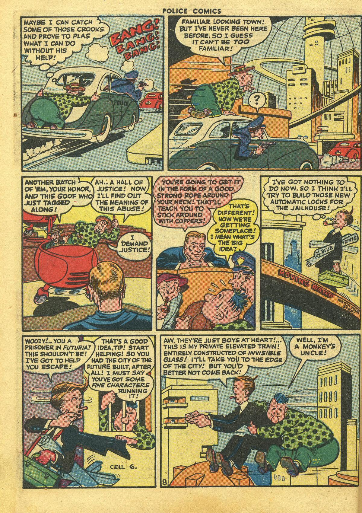 Read online Police Comics comic -  Issue #48 - 10