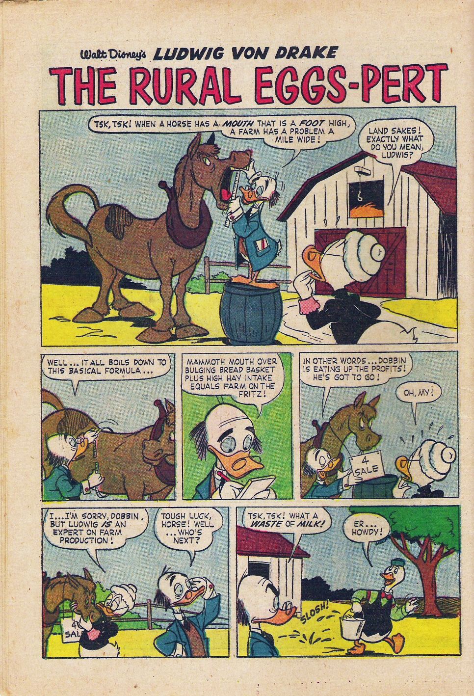 Read online Walt Disney's Ludwig Von Drake comic -  Issue #1 - 12