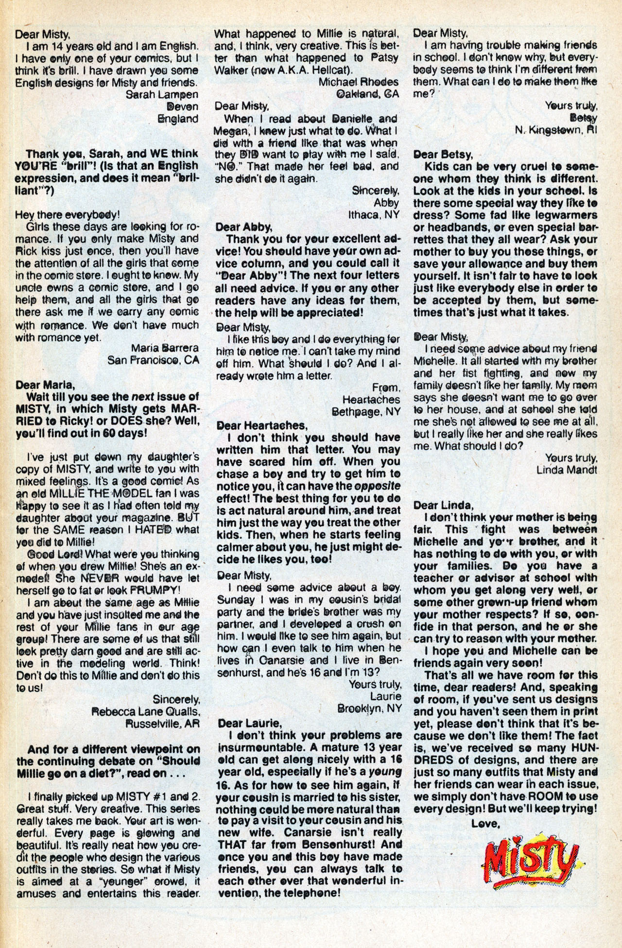 Read online Misty (1985) comic -  Issue #5 - 31