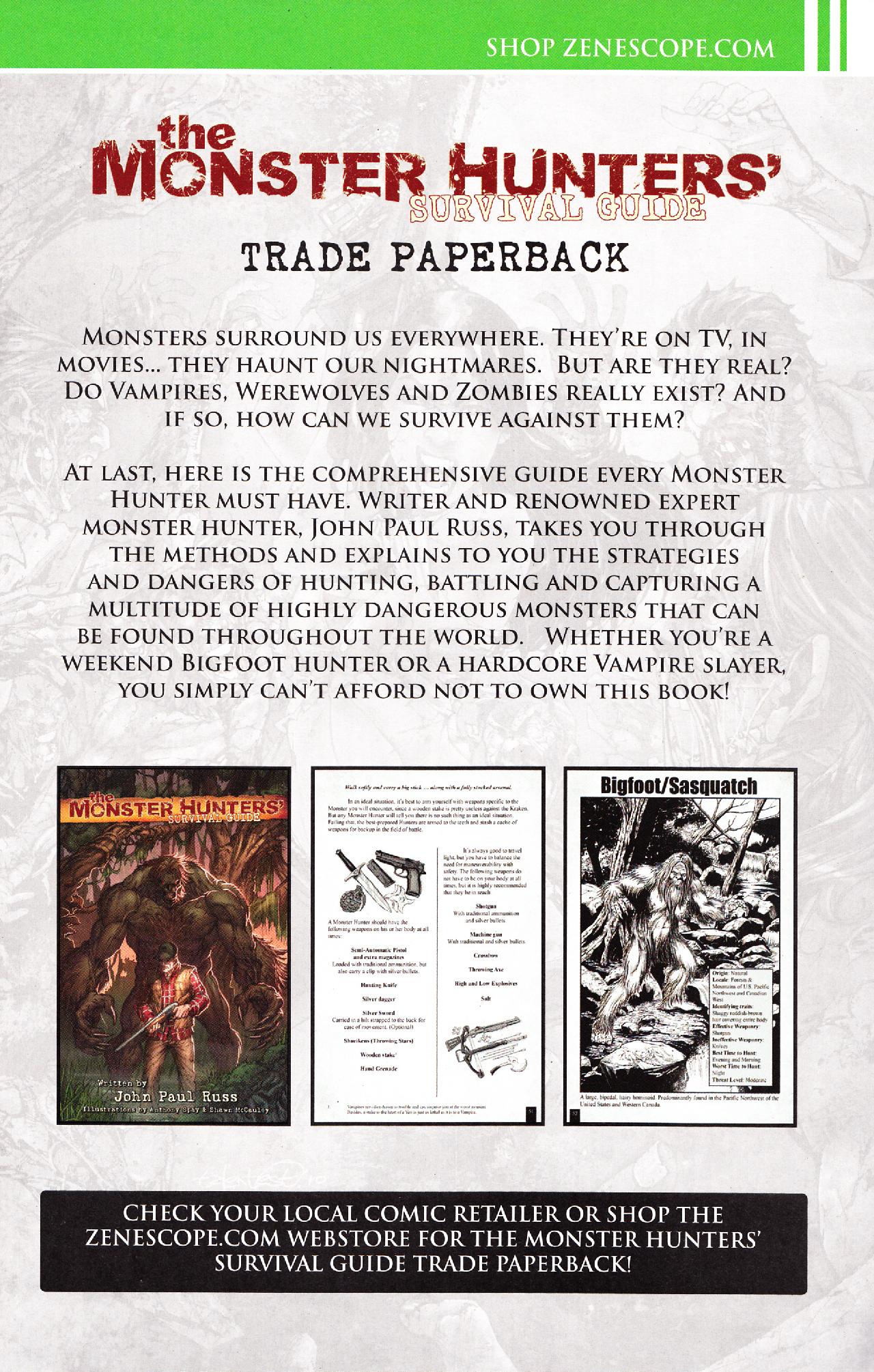 Read online The Monster Hunters' Survival Guide Case Files: Sasquatch comic -  Issue # Full - 42