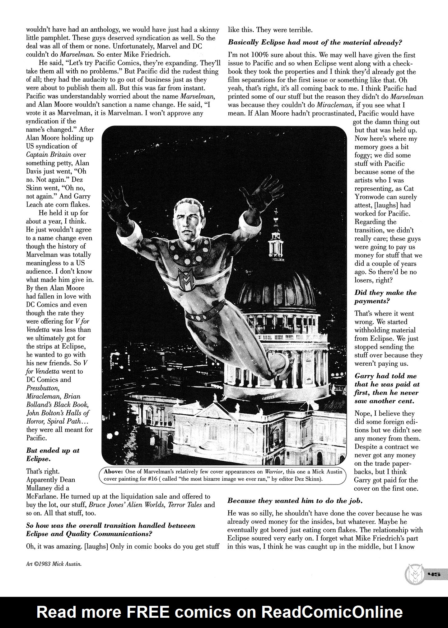 Read online Kimota!: The Miracleman Companion comic -  Issue # Full - 46