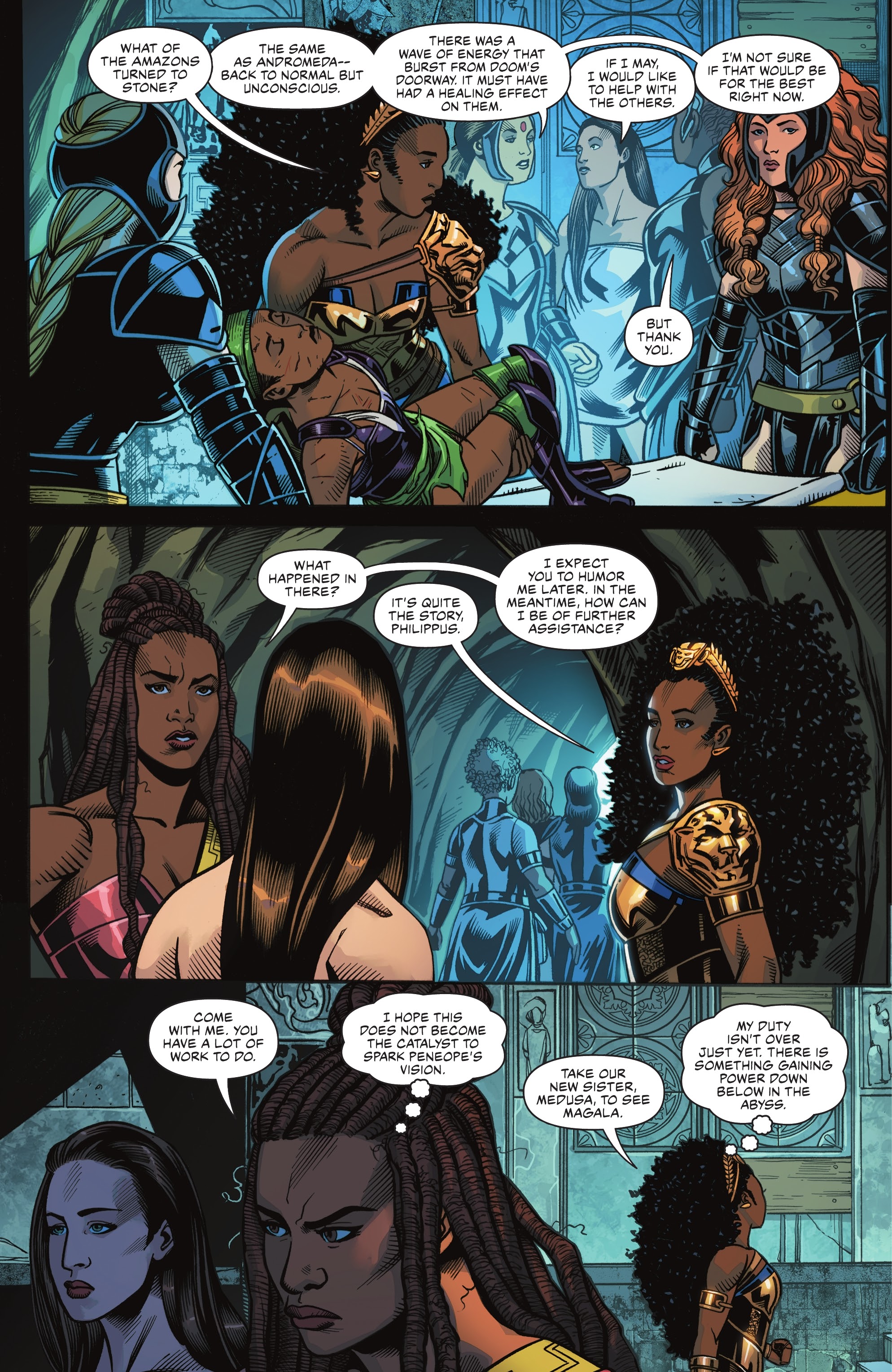 Read online Nubia & the Amazons comic -  Issue #5 - 14