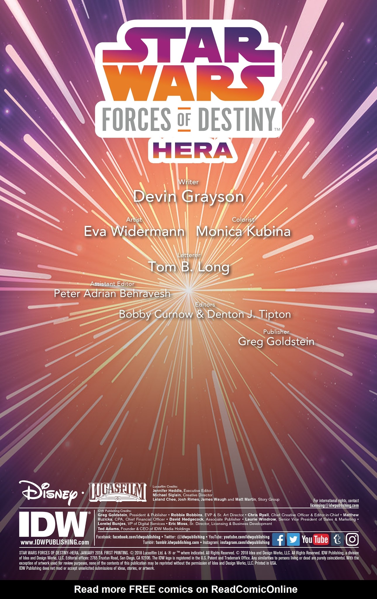 Read online Star Wars Forces of Destiny-Hera comic -  Issue # Full - 2