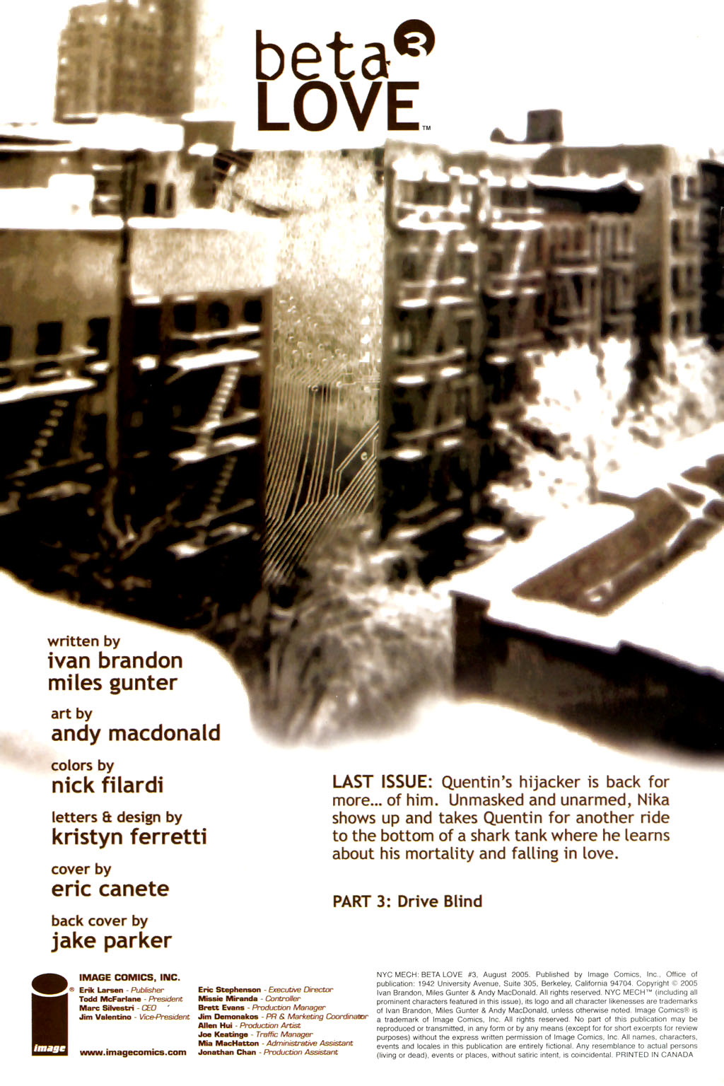 Read online NYC Mech: beta LOVE comic -  Issue #3 - 2