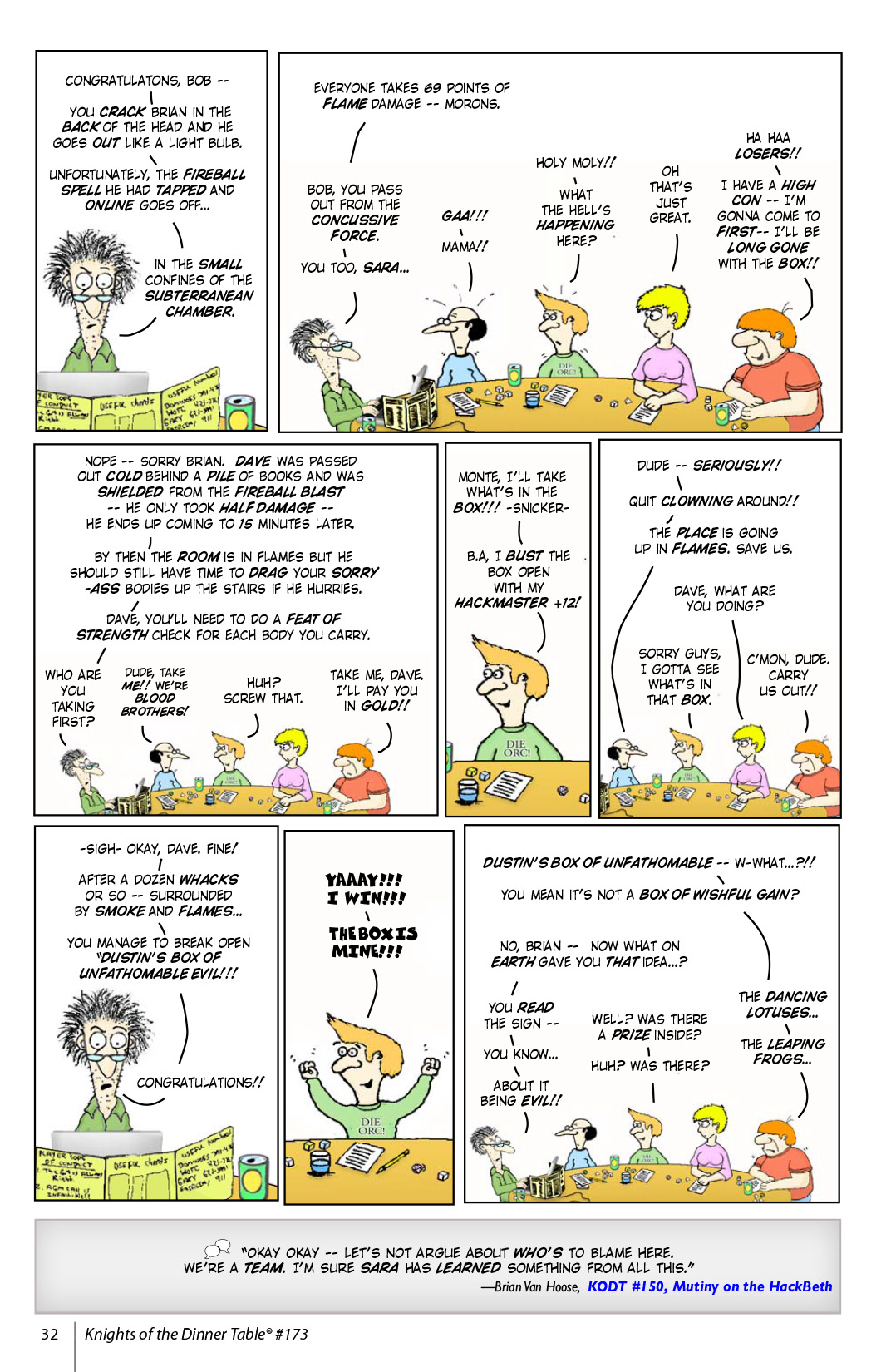 Read online Knights of the Dinner Table comic -  Issue #173 - 34