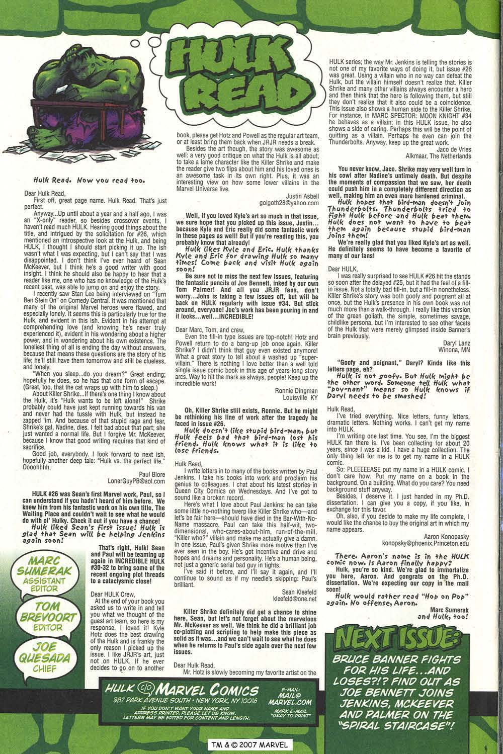 Read online The Incredible Hulk (2000) comic -  Issue #29 - 34