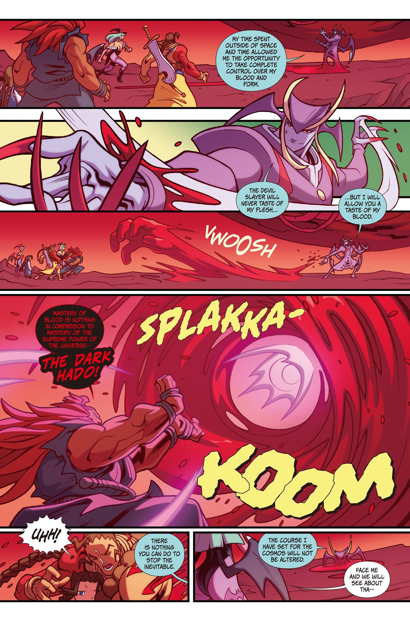 Read online Street Fighter VS Darkstalkers comic -  Issue #6 - 16