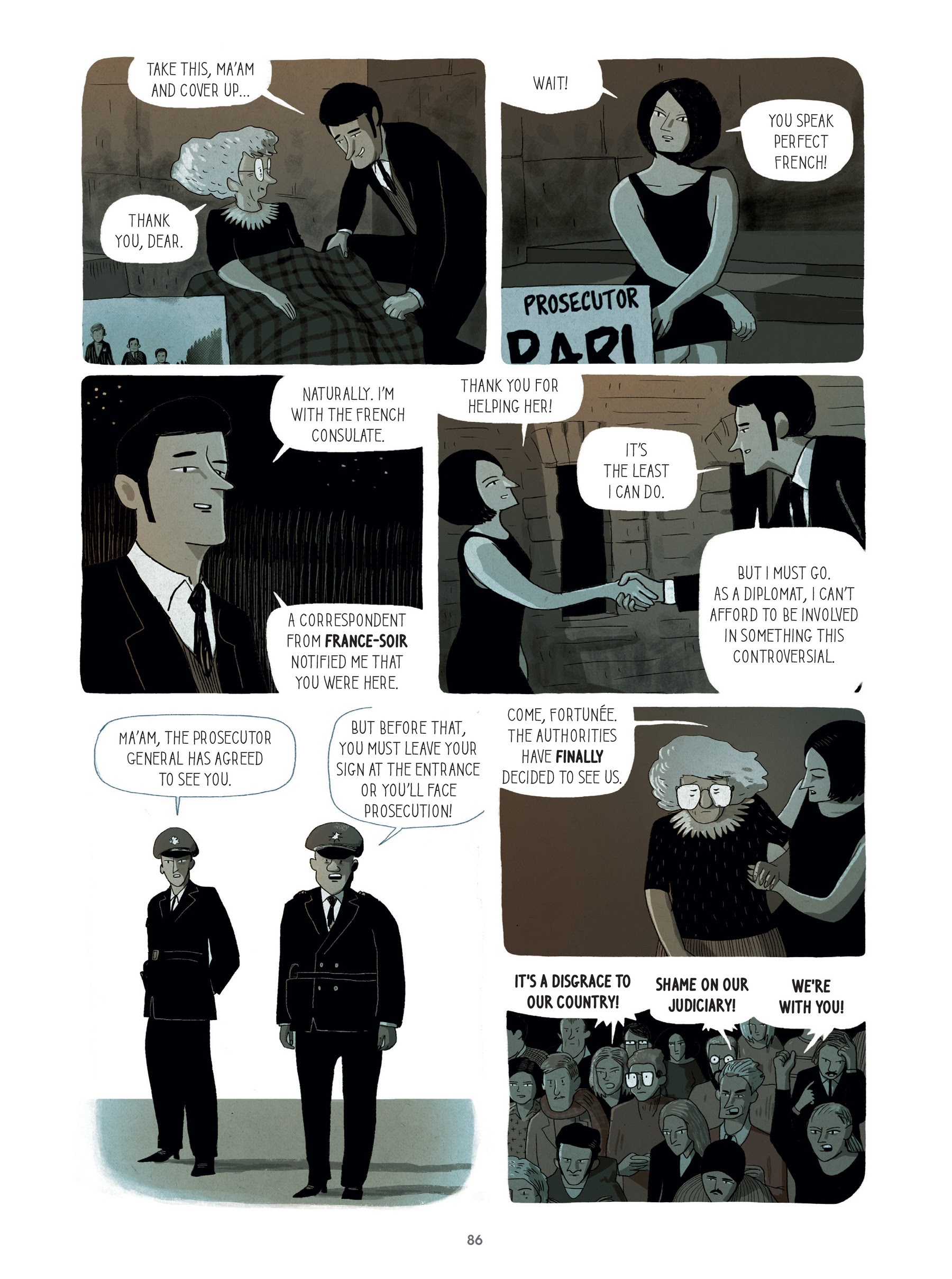 Read online For Justice: The Serge & Beate Klarsfeld Story comic -  Issue # TPB (Part 1) - 86