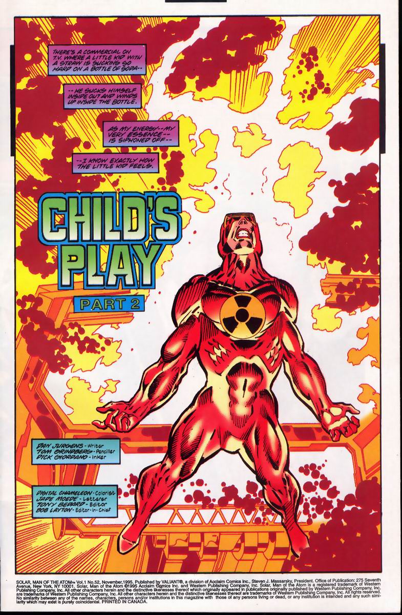 Read online Solar, Man of the Atom comic -  Issue #52 - 2