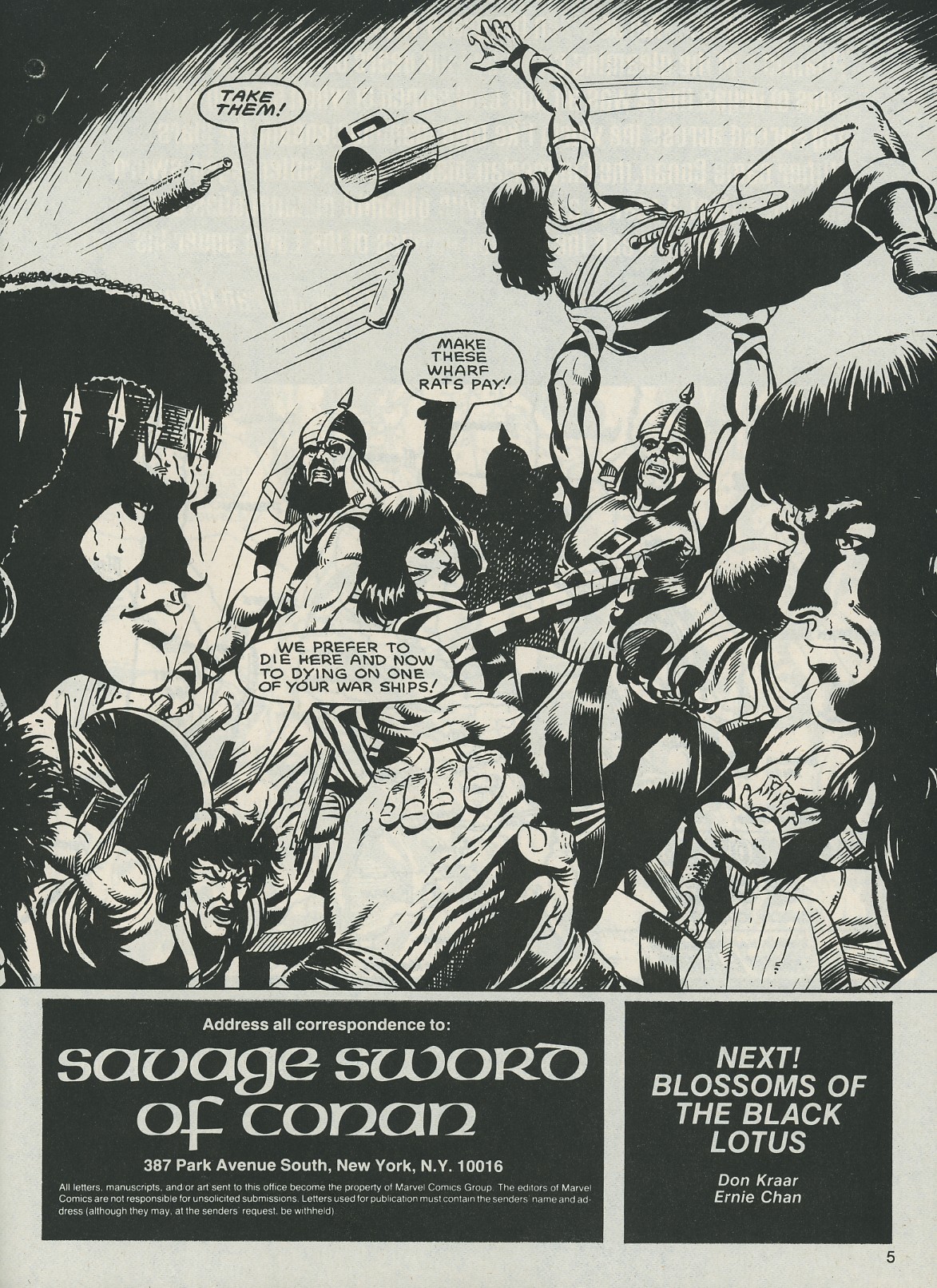 Read online The Savage Sword Of Conan comic -  Issue #121 - 5
