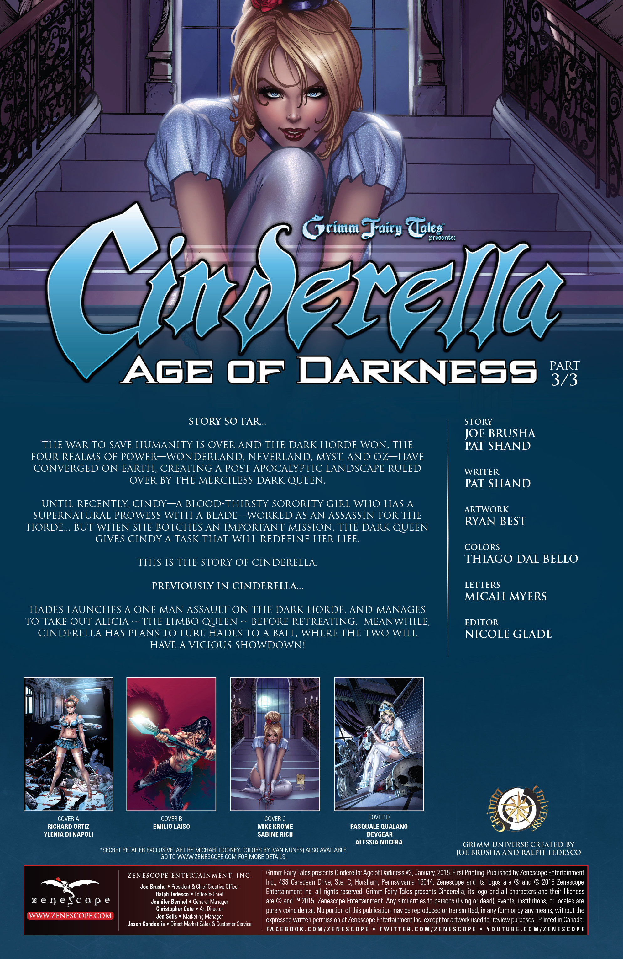 Read online Grimm Fairy Tales presents Cinderella: Age of Darkness comic -  Issue #3 - 2