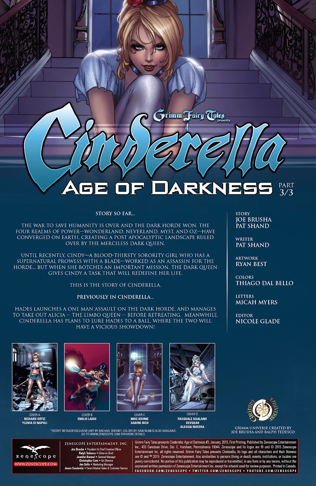 Grimm Fairy Tales presents Cinderella: Age of Darkness issue 3 - Page 2