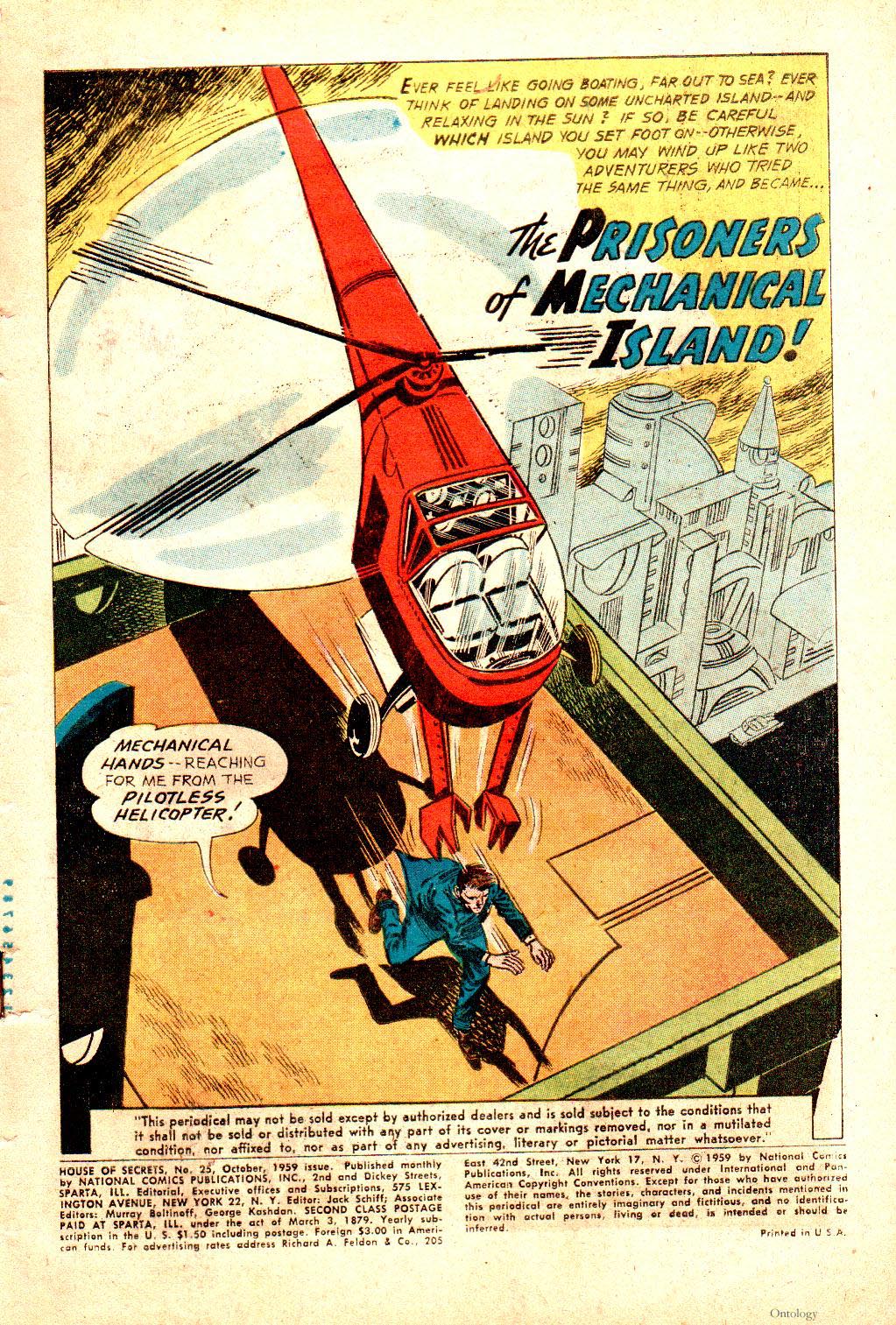 Read online House of Secrets (1956) comic -  Issue #25 - 3