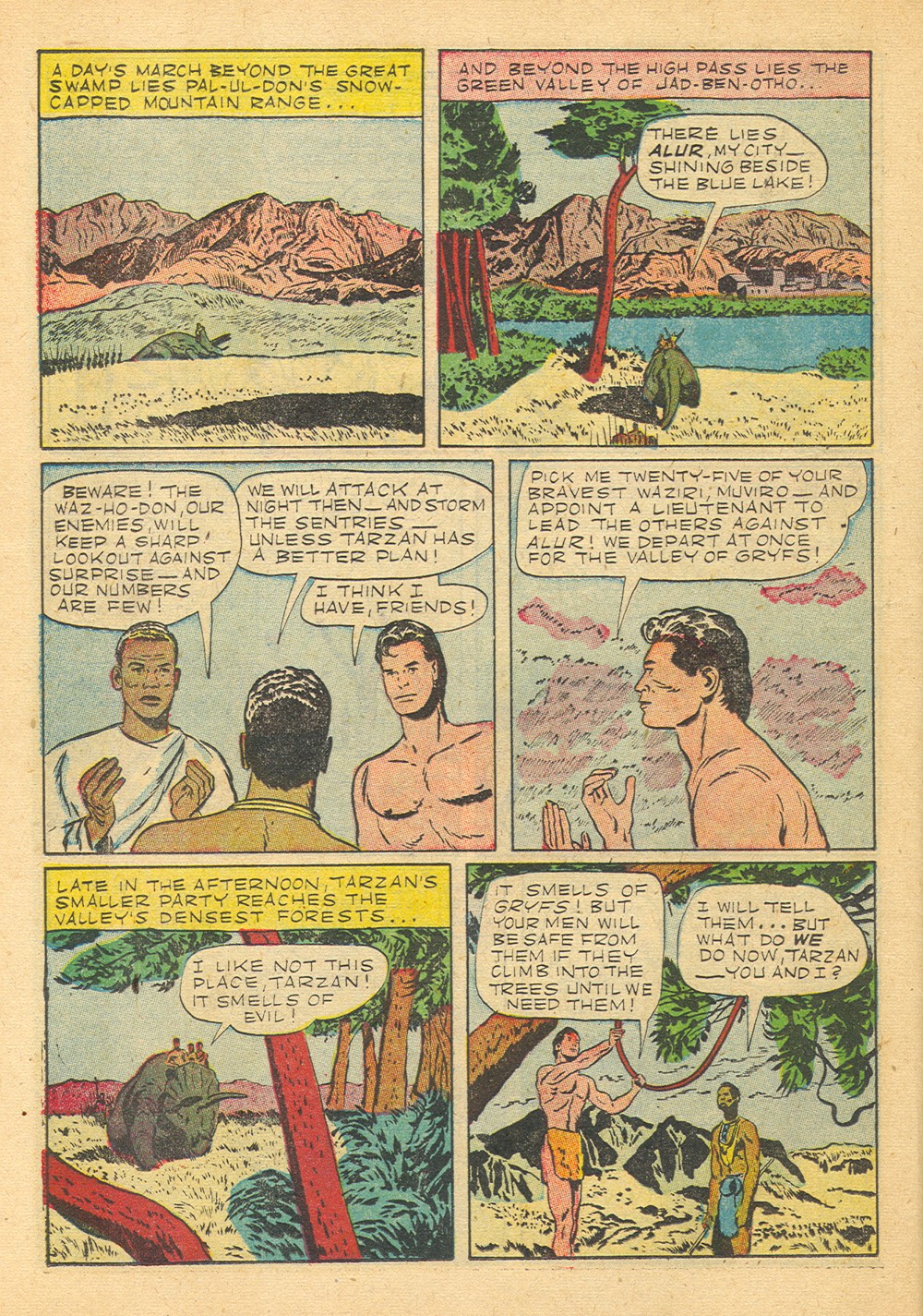 Read online Tarzan (1948) comic -  Issue #24 - 34