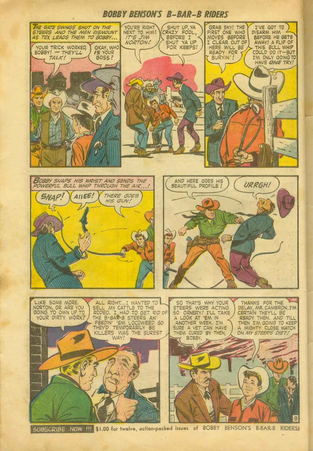 Read online Bobby Benson's B-Bar-B Riders comic -  Issue #8 - 18