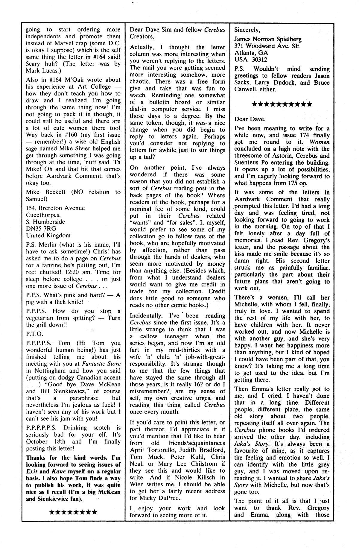 Read online Cerebus comic -  Issue #179 - 21