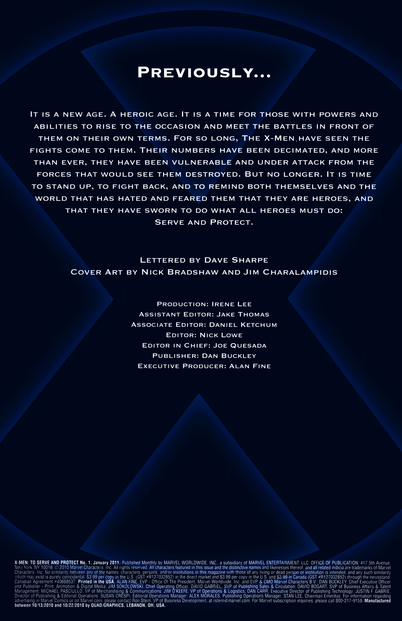 Read online X-Men: To Serve And Protect comic -  Issue #1 - 2