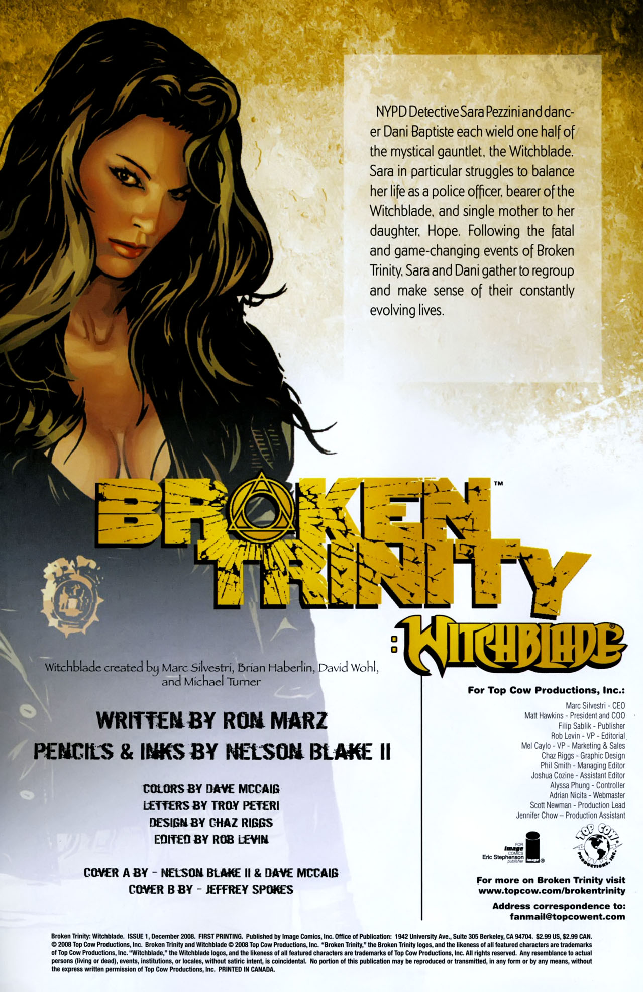 Read online Broken Trinity: Witchblade comic -  Issue # Full - 2