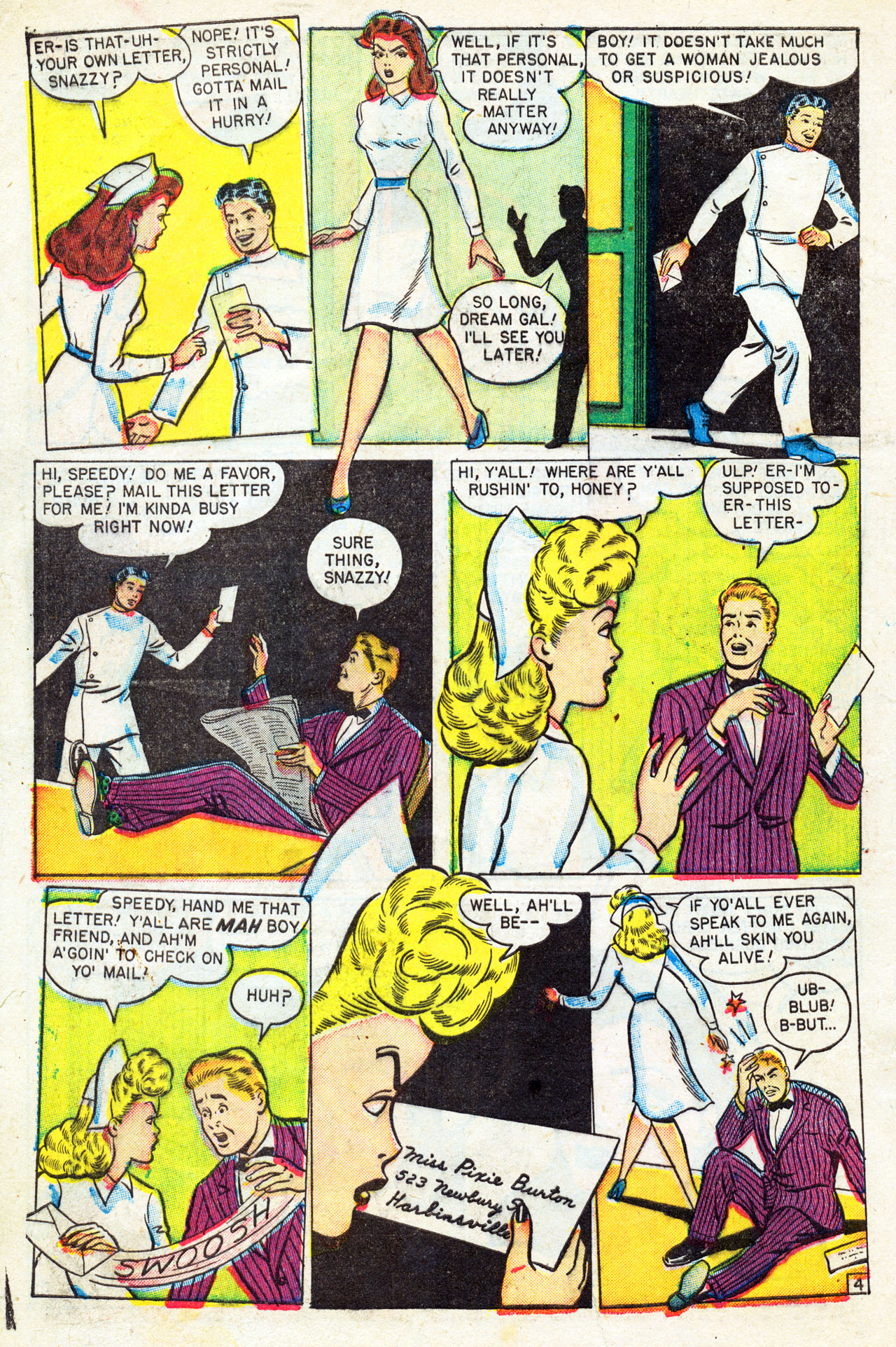 Read online Nellie The Nurse (1945) comic -  Issue #16 - 6
