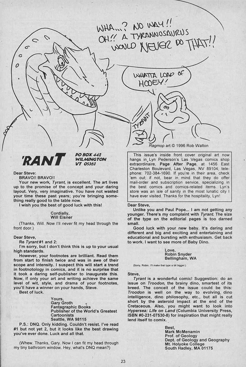 Read online S.R. Bissette's Tyrant comic -  Issue #4 - 25