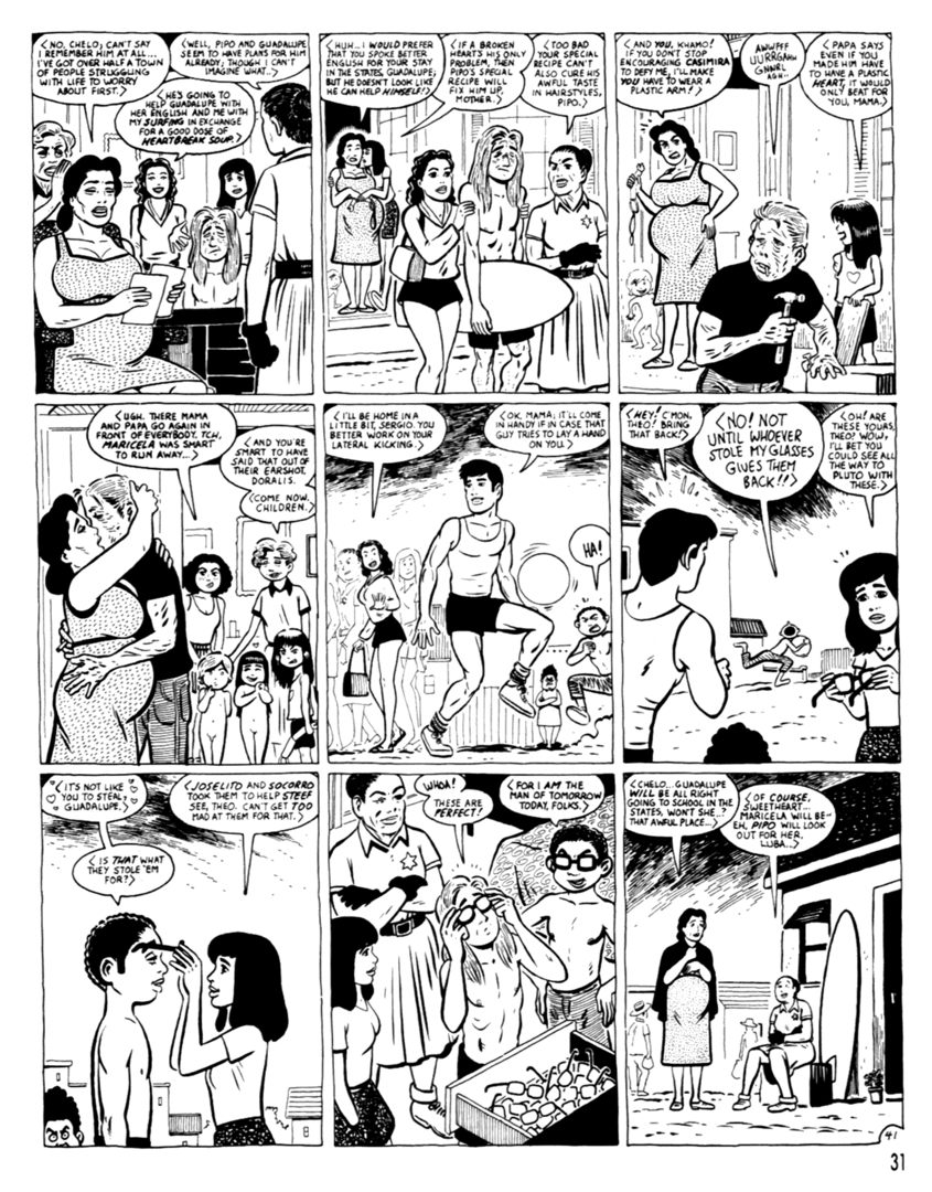Read online Love and Rockets (1982) comic -  Issue #37 - 33