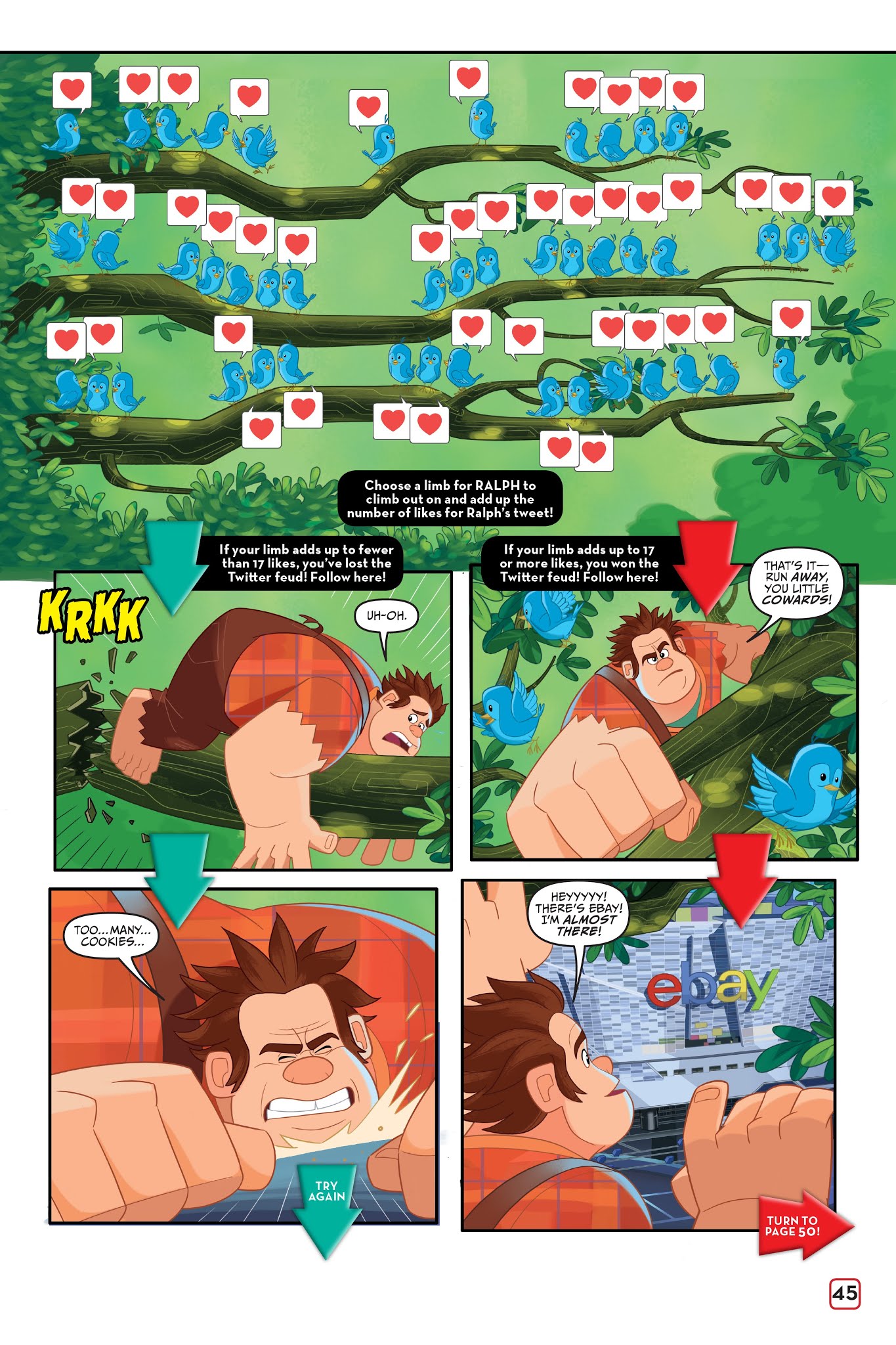 Read online Disney Ralph Breaks the Internet: Click Start- Select-Your-Story Adventure comic -  Issue # Full - 42