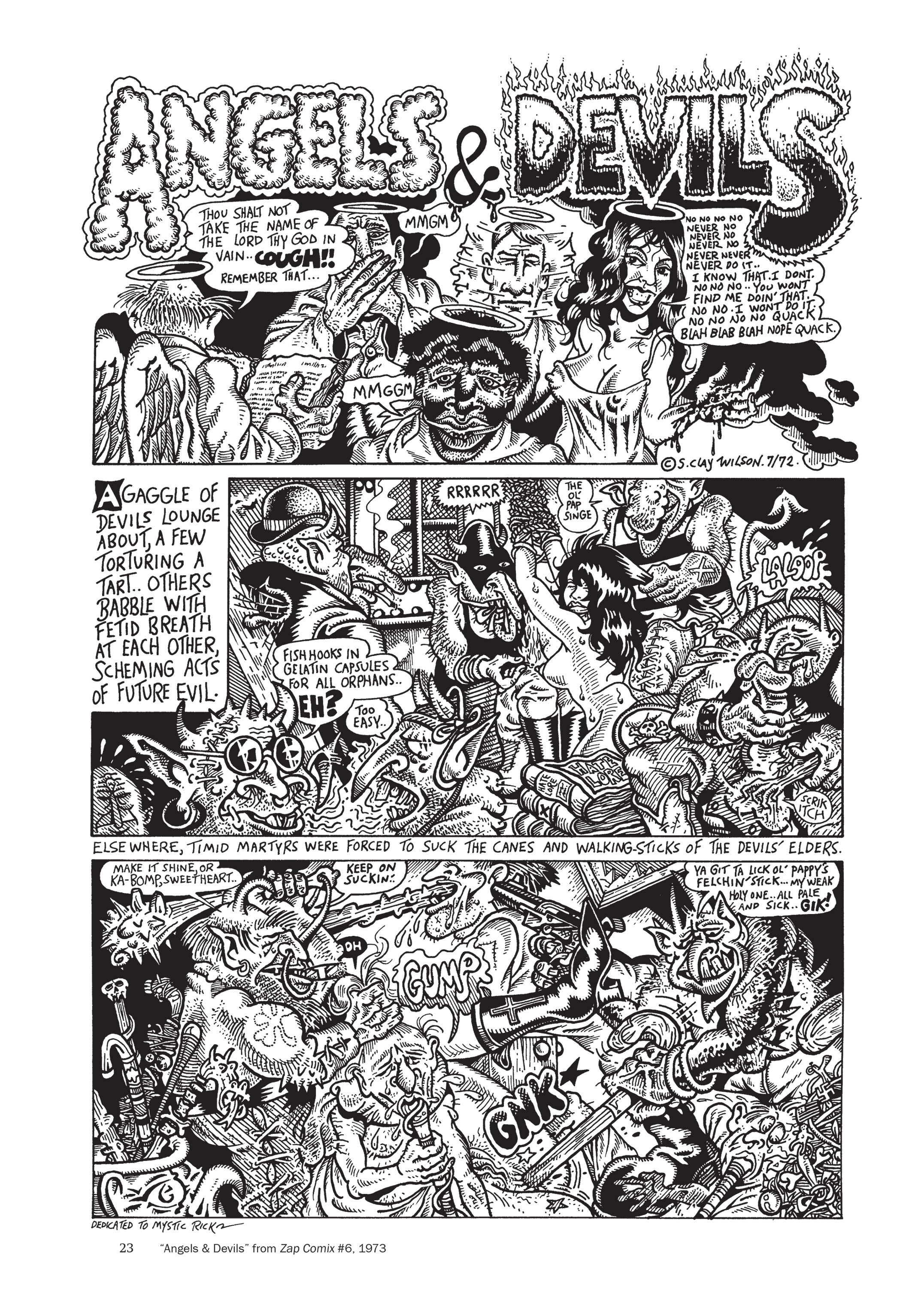 Read online The Mythology of S. Clay Wilson comic -  Issue # Demons and Angels (Part 1) - 20