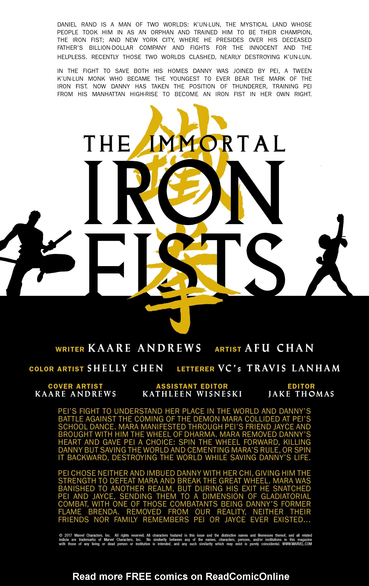 Read online The Immortal Iron Fists comic -  Issue #6 - 2