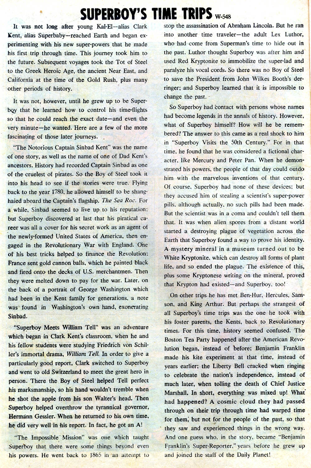 Read online Superboy (1949) comic -  Issue #165 - 60