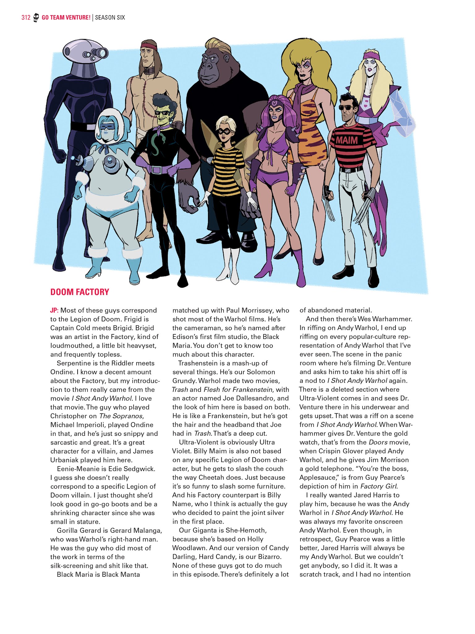 Read online Go Team Venture!: The Art and Making of The Venture Bros. comic -  Issue # TPB (Part 4) - 11