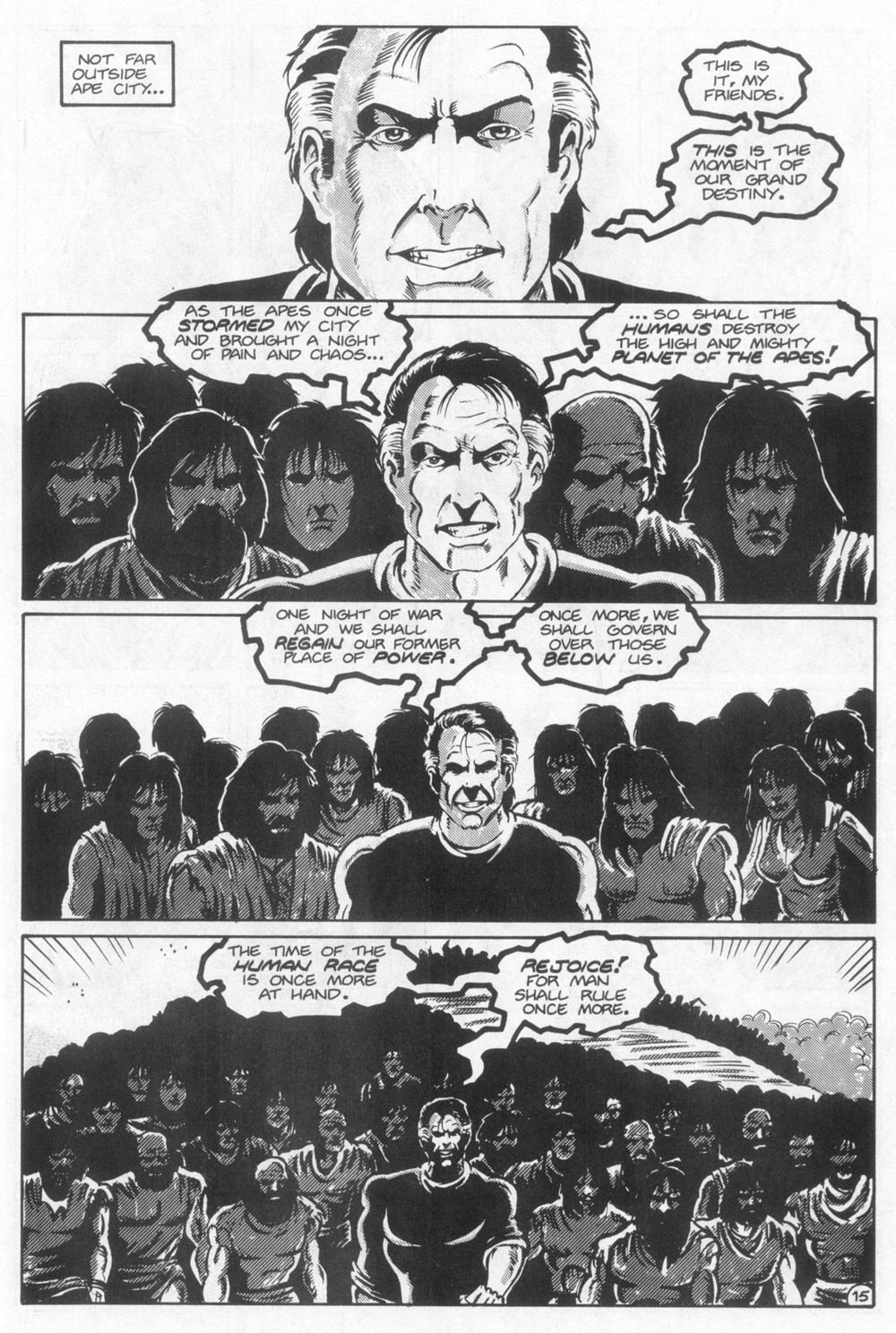 Read online Planet of the Apes (1990) comic -  Issue #23 - 17