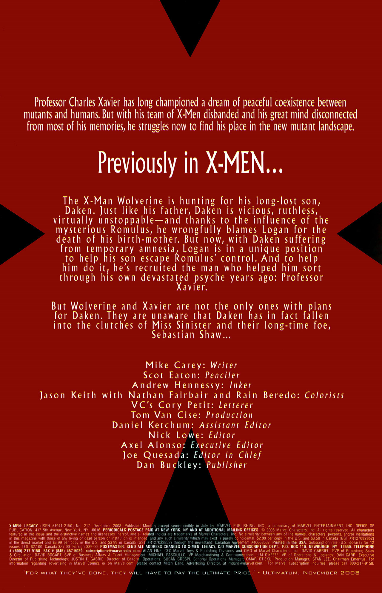 X-Men Legacy (2008) Issue #217 #11 - English 2