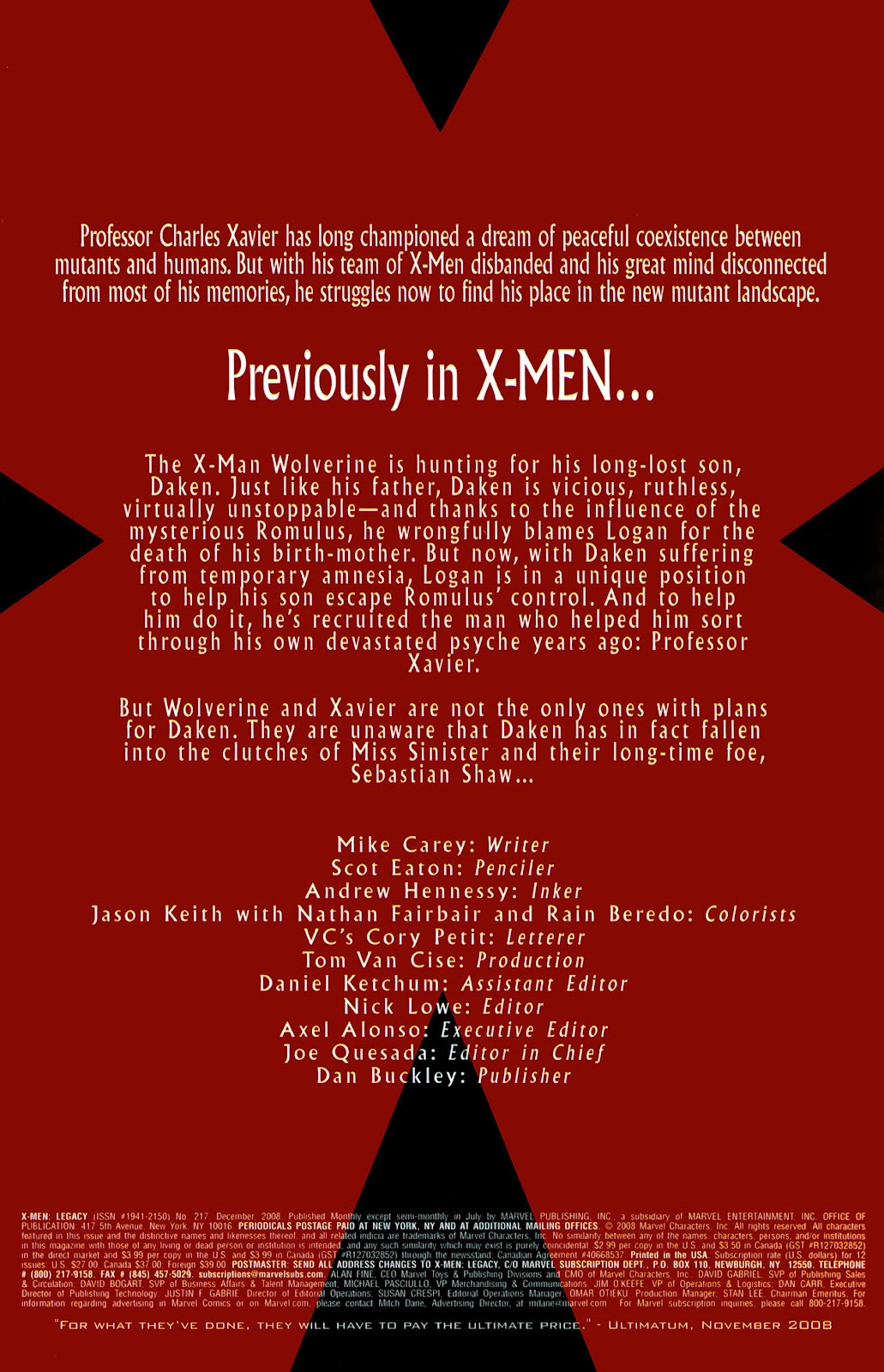 X-Men Legacy (2008) Issue #217 #11 - English 2