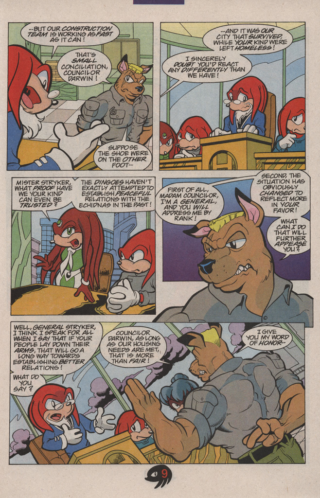 Read online Knuckles the Echidna comic -  Issue #7 - 17