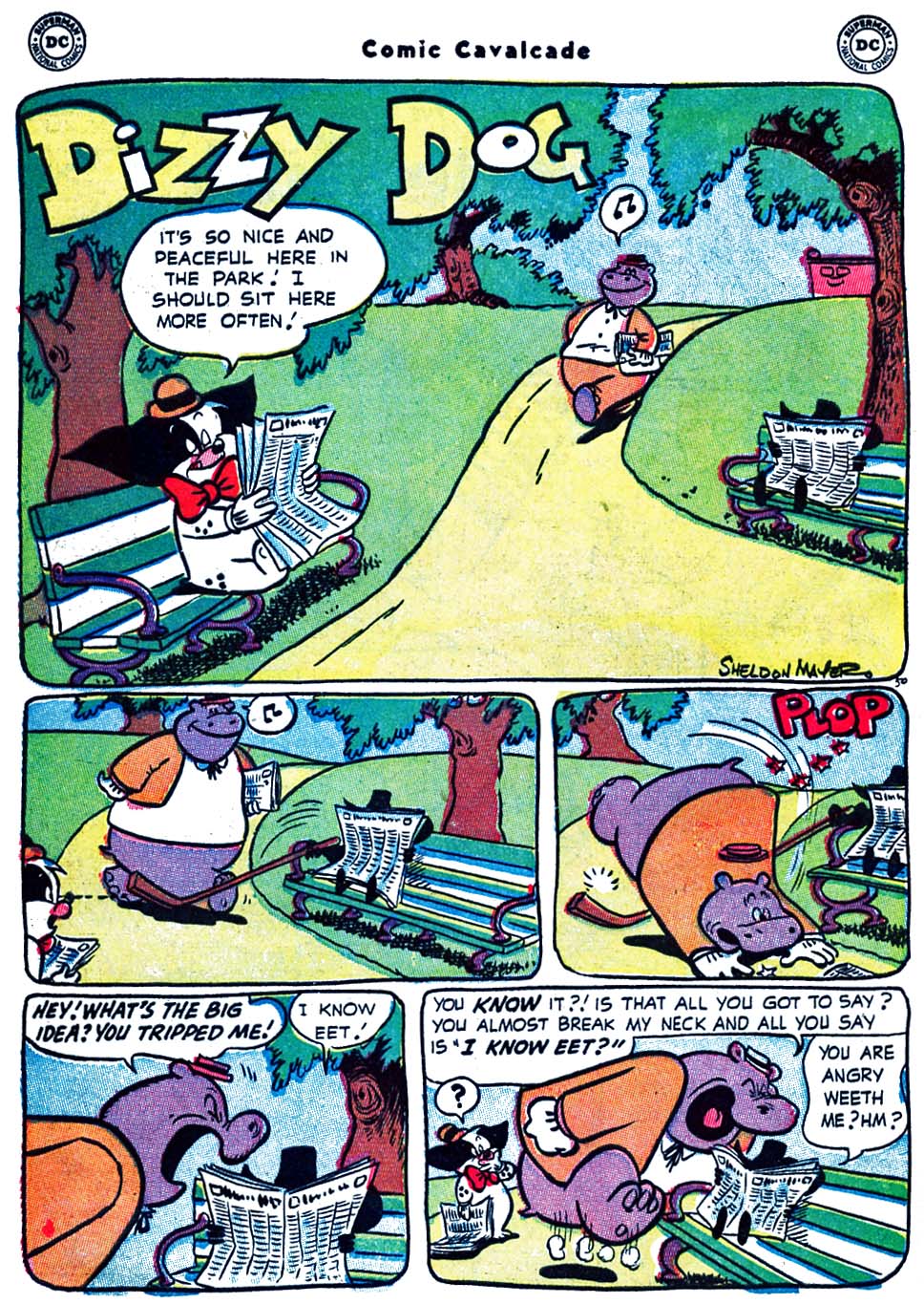 Read online Comic Cavalcade comic -  Issue #63 - 16