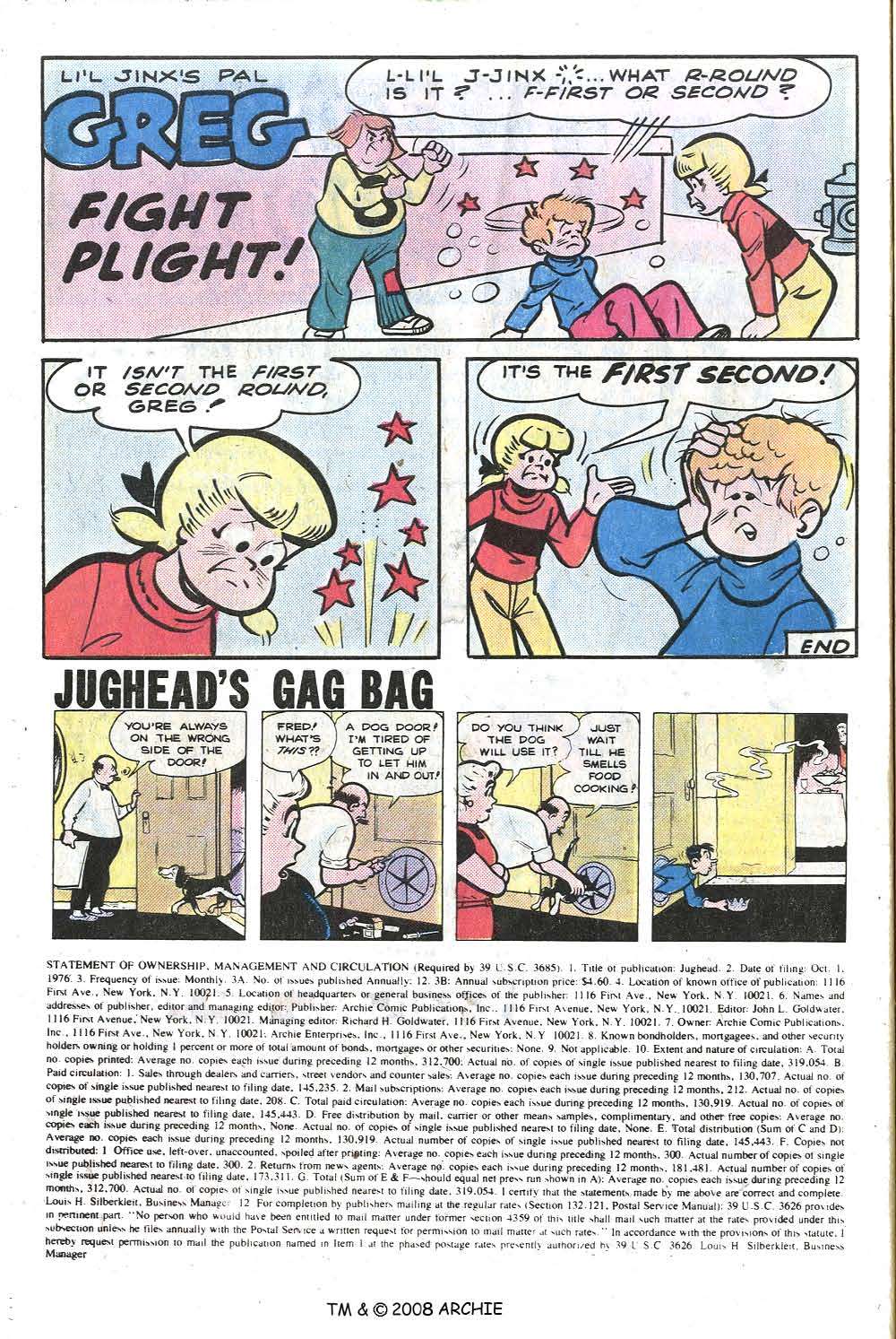 Read online Jughead (1965) comic -  Issue #263 - 10